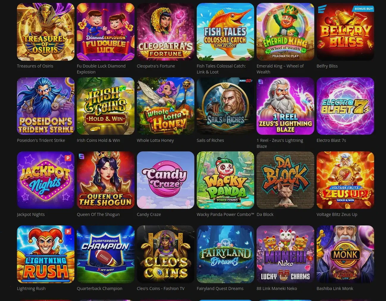 Bizzo Casino Italia interfaccia di gioco